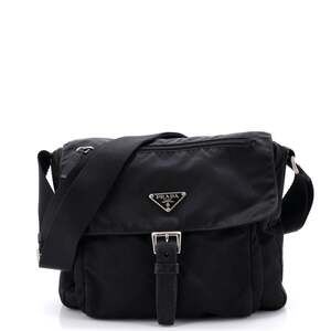 Prada Buckle Messenger Bag Tessuto #242709P59B